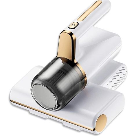Aspirateur anti-acariens avec lampe UV-C, aspirateur anti-acariens pour matelas, canapés et tapis, blanc (1/5)