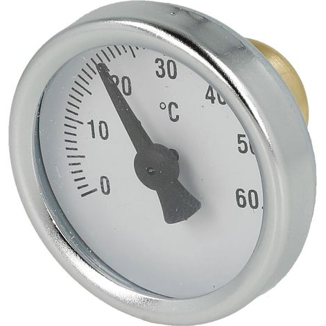 Thermomètre 0 - 60 °C pour set de robinets à bille équerre 1'' SilverTec
