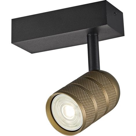 Aplique Mycro Negro+Oro (1xGU10-35) (1/3)