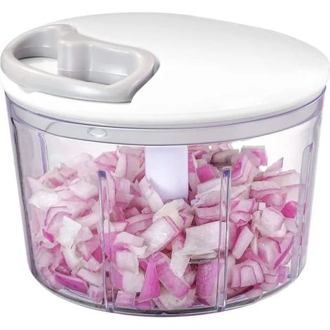 Hachoir À Main, Hachoir À Main Rapide, Mini Hachoir À Main, Pour Oignons, Noix, Fruits, 800 Ml.[H4540] (1/4)
