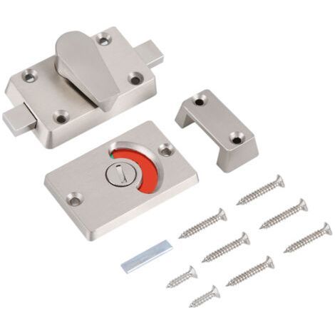 Indicator Privacy Bolt Door Lock Vacant Screws Engaged Bathroom Toilet (1/5)