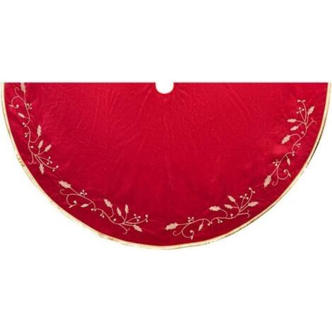 BUNTHAUS Décorations de Noël extérieure, intérieure - Feuille rouge - Jupe de sapin de Noël - Arrangement de vacances - Ornement de Noël à suspendre - Cadeaux pour Noël (1/4)