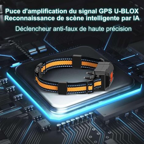 Collier Anti Fugue sans Fil GPS pour Chien en Extérieur 30-999M Réglable Clôture Anti-Fugue IPX7 Étanche Chien Électrique Système Clôture Puce Signal GPS (1/4)