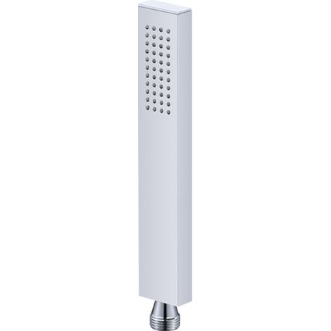 Pommeau de douche à main en laiton Pommeau de douche carré haute pression d'eau Pommeau de douche à fonction unique de luxe Pommeau de douche en silicone Finition chromée