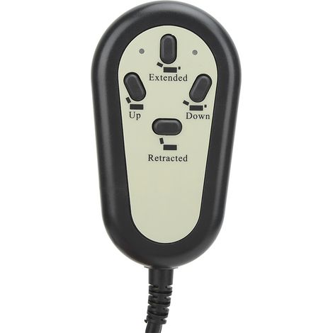 Ortviai Télécommande filaire 4 boutons pour fauteuil électrique à double moteur – tête droite, 12-24 V (1/3)
