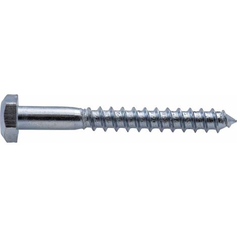 Tirefond tête hexagonale zingué Viswood 7x40 mm (x20 tirefonds)