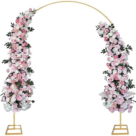 Support d'arc, Métal durable, Design élégant, 2.1 x 2.4m, Or (1/2)