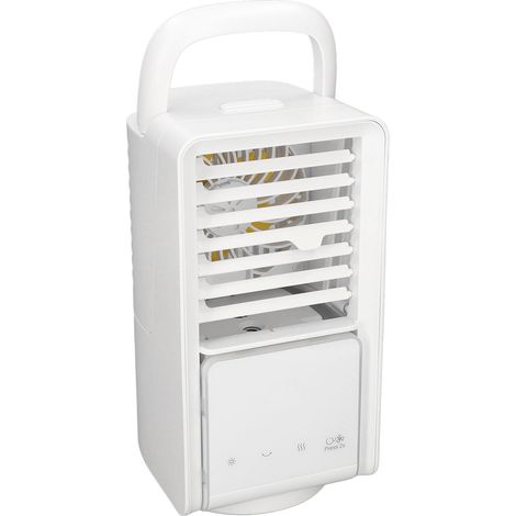Mini climatiseur portable, rafraîchisseur d'air extérieur, ventilateur rechargeable USB, tête oscillante gauche/droite (1/5)