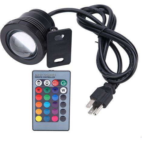 Dekorativer RGB-LED-Projektor, wasserdicht, mehrfarbig, für den Außenbereich, AC85-265V (5W, Schwarz, 1 LED) (1/5)