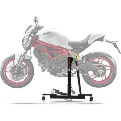 Krafthubmotorheber - ConStands Power-Evo - Kompatibel mit Ducati Monster 797 - Tragfähigkeit 300 kg - Leicht 17 kg