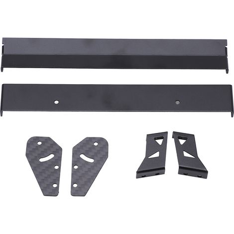 Aileron arrière en alliage d'aluminium pour voiture RC de drift sur route 1/10 (1/5)