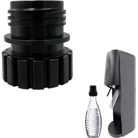 Adaptateur pour Bouteille Bouteille en Verre pour Connecter la Bouteille en Verre à la Machine à (Noir) (1/5)