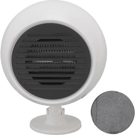 Chauffage de voiture à température constante, faible bruit, grand angle de vision (360°), ventilateur blanc 12 V (1/5)