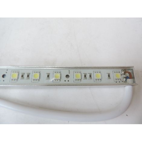 Profilé LED étanche 7.2W étanche alu longueur 50cm L10mm froid 6000K 500lm SMD5050 alim 12V (non incl) IP65 (1/2)