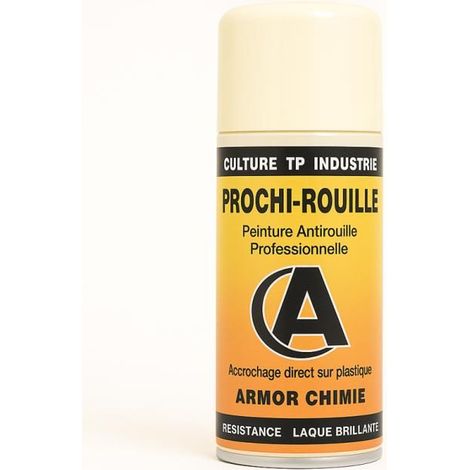 Bombe de peinture - Antirouille - Ivoire - RAL 1015 - Brillant - Prochi-rouille - Armor Chimie - 400ml