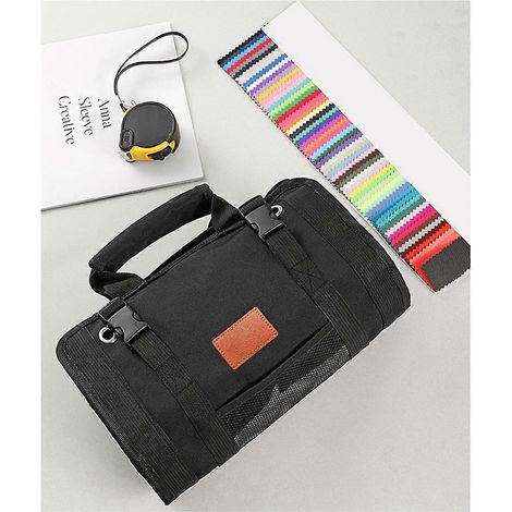 Sac de rangement étanche pour outils de réparation et d'installation électrique et de menuiserie (noir)