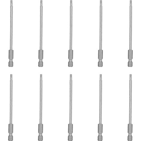 10 Stück 2,5 mm magnetische Schraubendreherbits aus legiertem Stahl mit 1/4-Zoll-Sechskantschaft