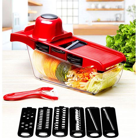 Cortador de verduras multifuncional para el hogar - Rallador - Cortador de patatas - Rallador - Cepillador - ABS (1/5)