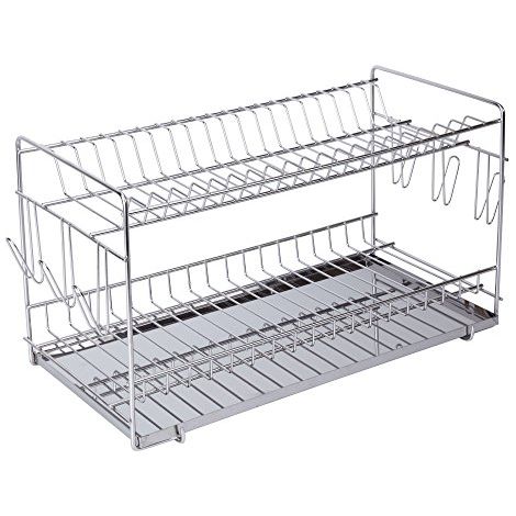 Scolapiatti sauvic dish drainer capacità 20 piatti acciaio inox