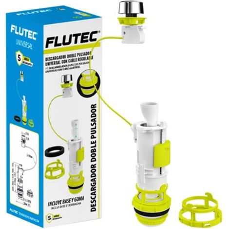 Descargador Doble Pulsador Universal Flutec - Cable Regulable 3L/6L