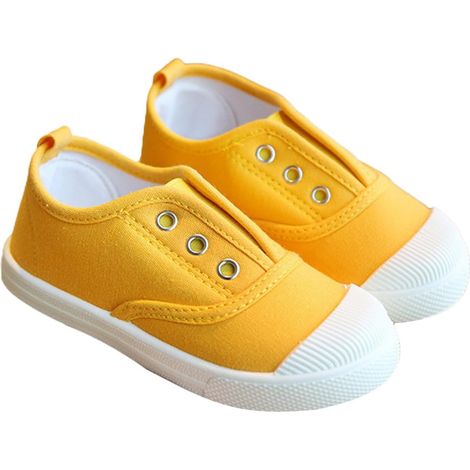 Zapatillas de lona transpirables para niños y niñas, zapatillas de interior para niños, zapatillas para bebés, zapatillas de caña alta. (1/5)