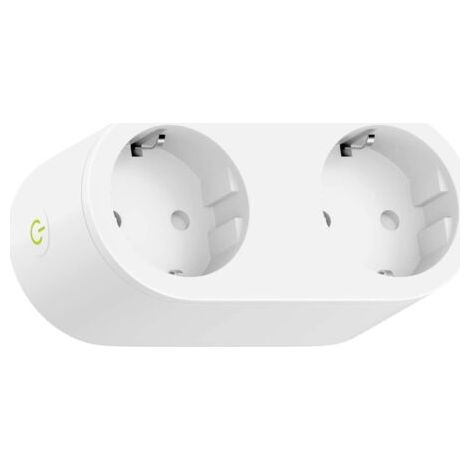 Prise Connectée (Type F), Prise Intelligente Compatible avec Apple HomeKit, Siri, Alexa, Google Home et Google Nest, Prise Programmable WiFi avec Commande Vocale et Contrôle à Distance (1pcs)
