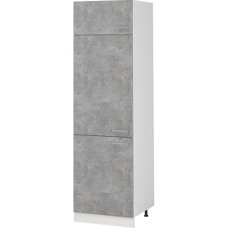 Mobile cucina dispensa R-Line, Calcestruzzo/Bianco, 60 cm, Vicco (1/5)