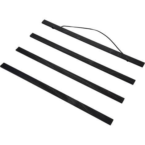 Cadre Photo Bois Magnétique - 50 cm - Pour Affiches Photos Impressions Tissus - Lot de 4 Barres