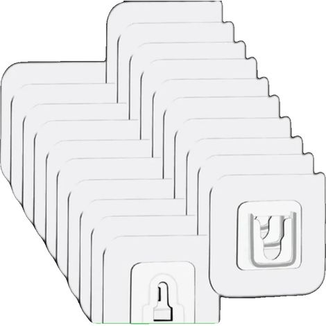 Klebewandhaken, Schwerlast, Transparentes Design, 70Paare-(140Stück) (1/2)