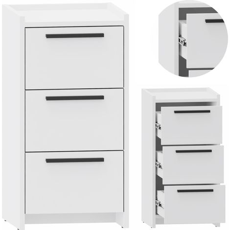 ALTIVO 3SW weiße Kommode, kleiner Schrank, Kleiderständer, Spielzeug, Dokumente