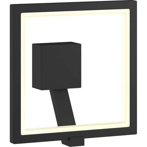 LED-vägglampa utomhus "Square" aus aluminium / grå / zink von Lucande
