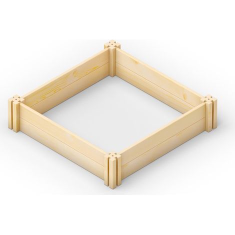 Upyard Hochbeet Puzzle Modular Holz 85 x 85 cm natur hell (1/2)