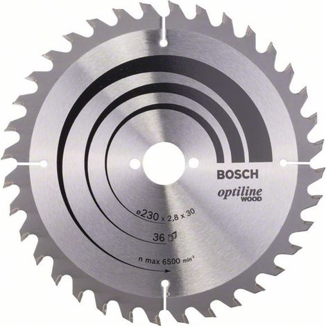 Bosch PRO Wood Kreissägeblatt, 230 x 2,8 x 30 mm, T36