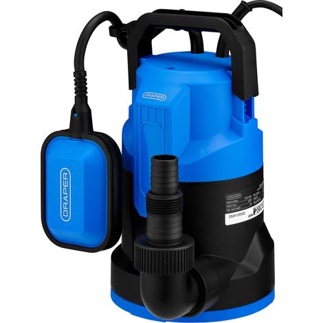 Draper 27476 230V Submersible Clean Water Pump with Float Switch, 280L/min, 550W (1/2)