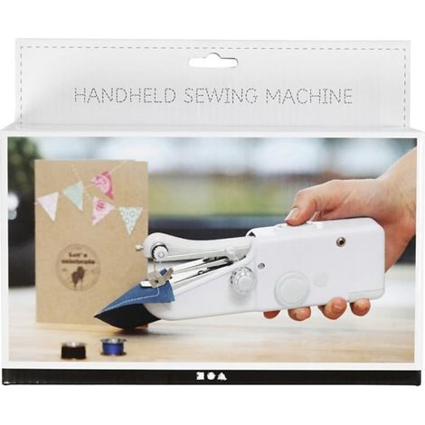 Mini Machine à Coudre Portable - Blanc - Idéale pour Couture Mobile - Compacte - Facile à Utiliser