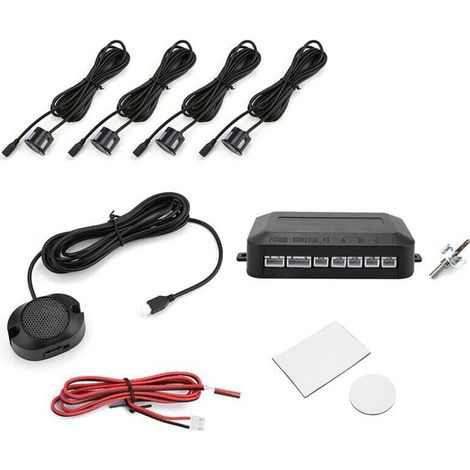 Capteur de Radar de Recul Voiture 12V Système Avertissement Sonore avec Indicateur