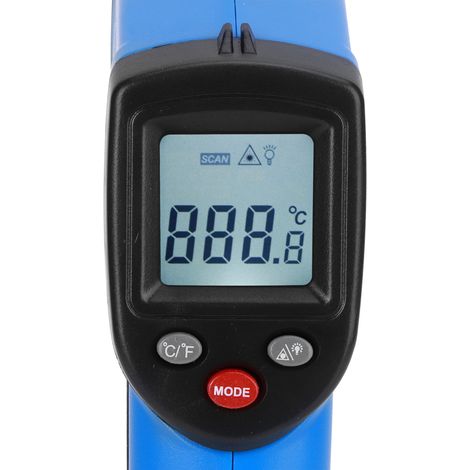 Tragbares elektrisches digitales Infrarot-Thermometer -50-530℃ (1/5)