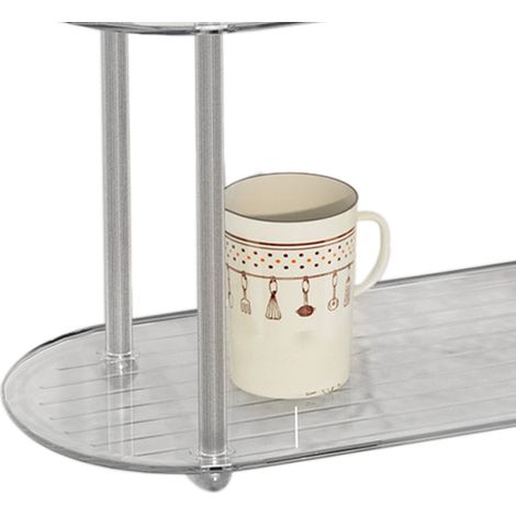 Étagère minimaliste sans cadre pour tablette, détachable, à poser au sol, rangement de bureau, étagère de rangement pour salle de bain/chambre, transparente. (1/5)