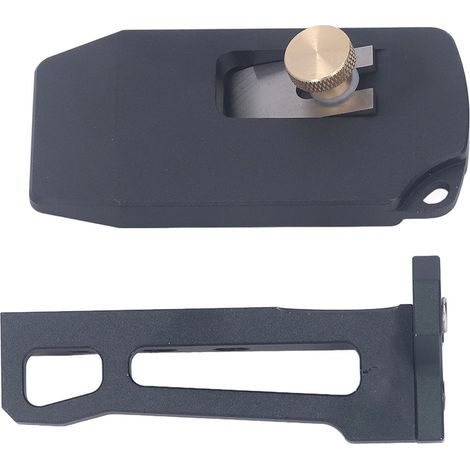 2 pièces Rabot à chanfreiner en alliage d'aluminium, outil de finition des bords et de placage d'angle pour le travail du bois, pour PVC et ABS (1/5)