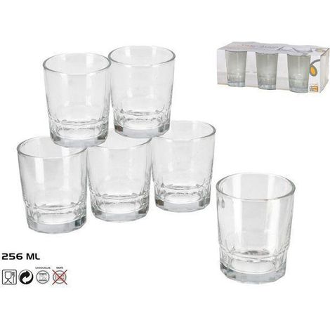 25,6 cls vaso lisbon agua 256 ml. similar vaso saboya 4 bormioli - caja 6 unidades