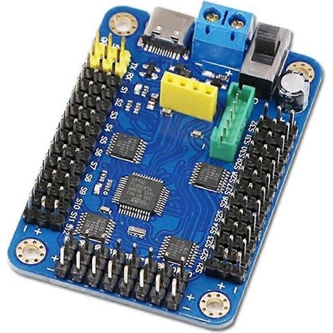 Carte de contrôle servo robotique 32 canaux, contrôleur multi-servomoteurs pour bras robotiques, robots DIY et projets d'automatisation (1/5)