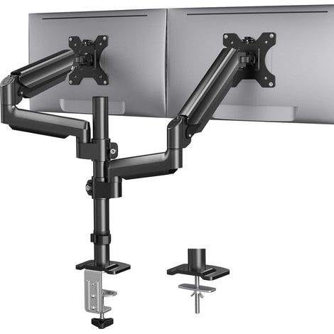 HUANUO Monitor Halterung 2 Monitore 13-32 Zoll Höhenverstellbar 9KG Arm (1/5)