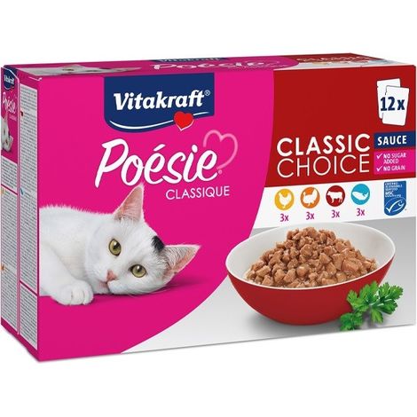 Vitakraft Poesie classique sauce mega pack 12x85 g