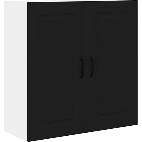 Meuble mural de cuisine,Armoire de cuisine Noir 80 x 31 x 80 cm Bois d'ingénierie CFW48054 (1/5)