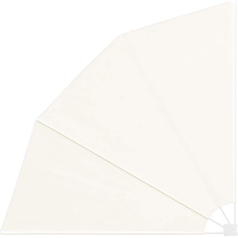 Maison Exclusive - Faltbarer Balkonfächer Creme 210×210 cm (1/5)