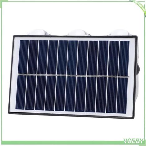 Applique murale LED solaire - FAFEICY - 14,2x9x7 cm - IP65 - 6 LED - Capteur crépuscule (1/4)