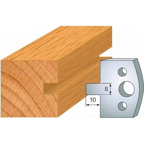 Jeu de 2 Fers Profilés Acier HT 40 x 4 mm - N°094 Rainure 8 mm - Outil de menuiserie - Diamwood