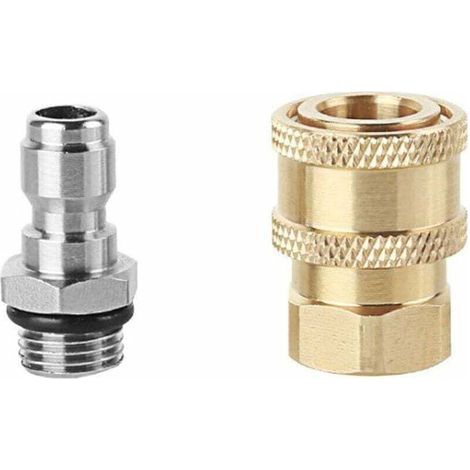Connecteurs de buse de pulvérisateur haute pression, filetage M14, connecteur rapide 1/4, pièces de raccordement de tuyau, connecteurs de bouteille en mousse de neige