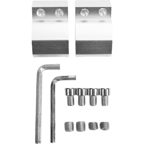 Clip d'angle pour rail de boîte à outils, trou fileté M8, pièce de rechange pour rail de boîte à outils Packout argenté. (1/5)