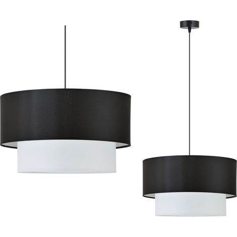Lampada a sospensione moderna con paralume in tessuto da 40 cm (1/5)